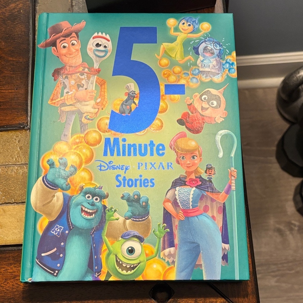Disney Pixar 5-Minute Stories Book - Green and Blue Cover
